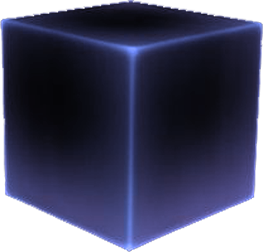Cube bleu